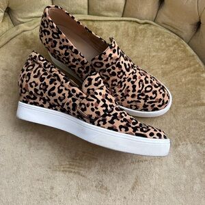 MIA Leopard Print Wedge Shoes